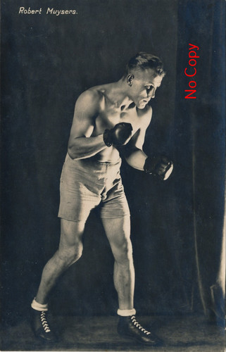 Foto cartolina pugile robert - pugile,